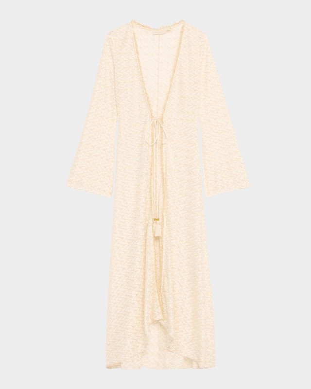 Fatima Metallic Knit Coverup